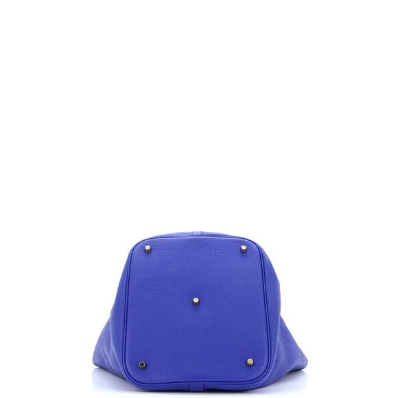Hermes Picotin Lock Bag Clemence GM Blue - Picture 4 of 9